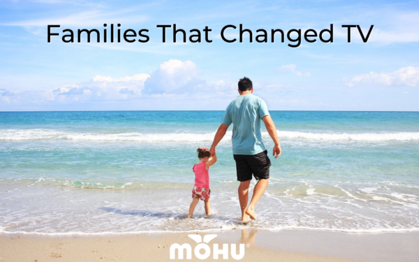 Father and daughter walking along the beach at the ocean, Families That Changed TV, Mohu