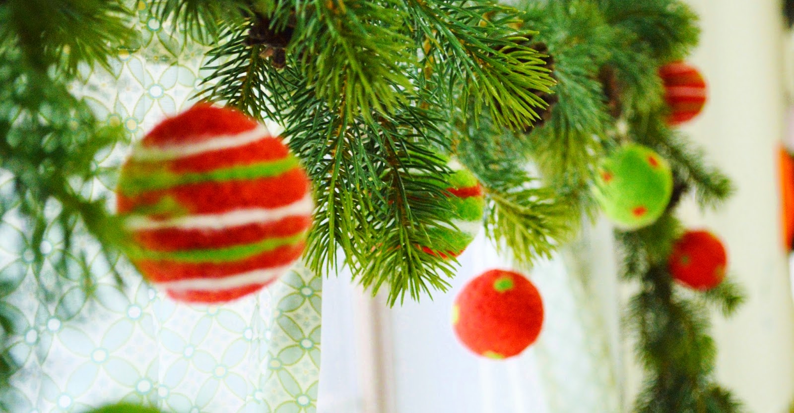 Christmas ornaments hanging on the tree