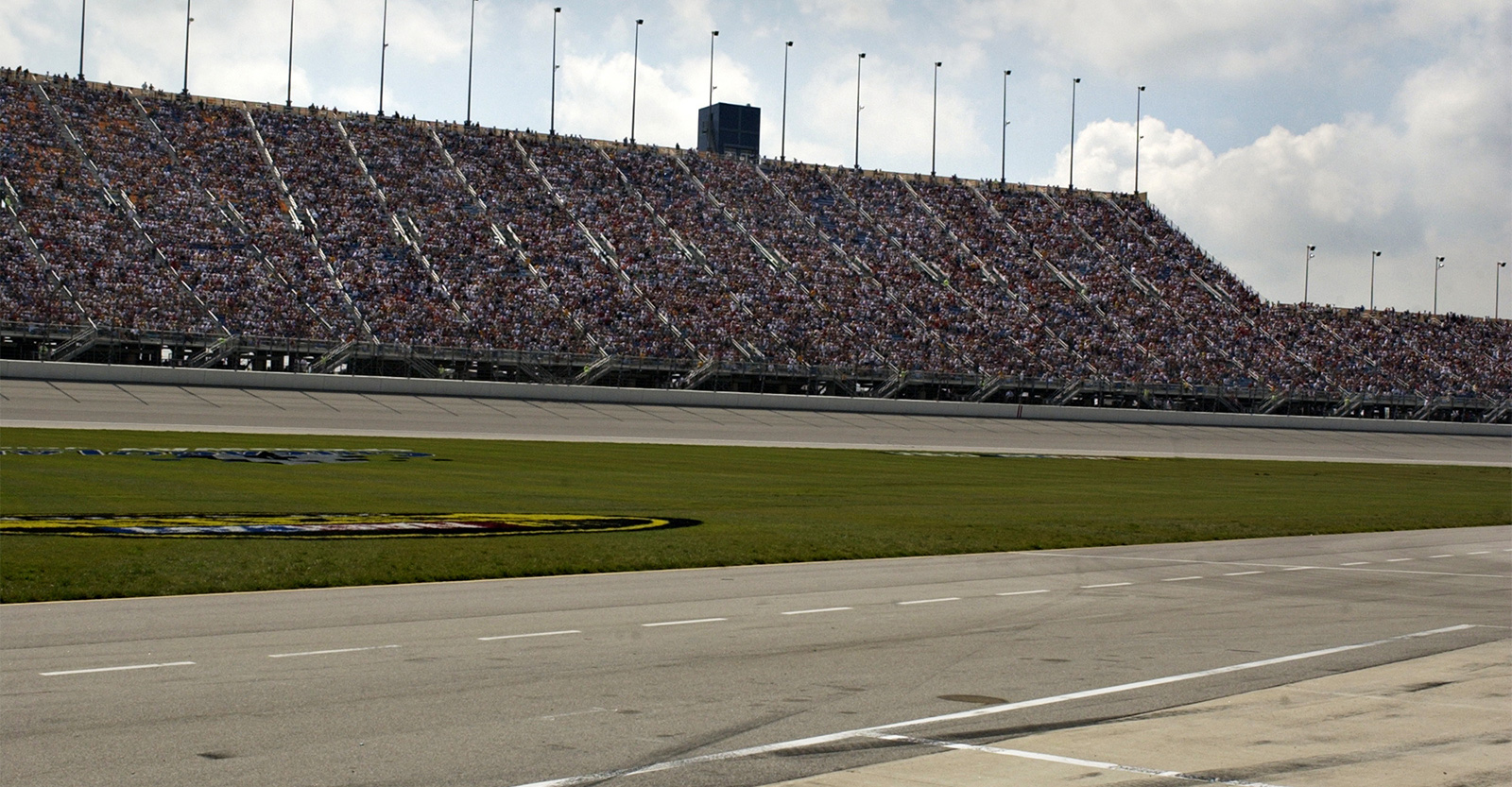 Grandstands at the racetrack